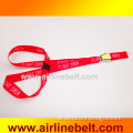 Top classice airline airplane aircraft seatbelt buckle printed lanyard